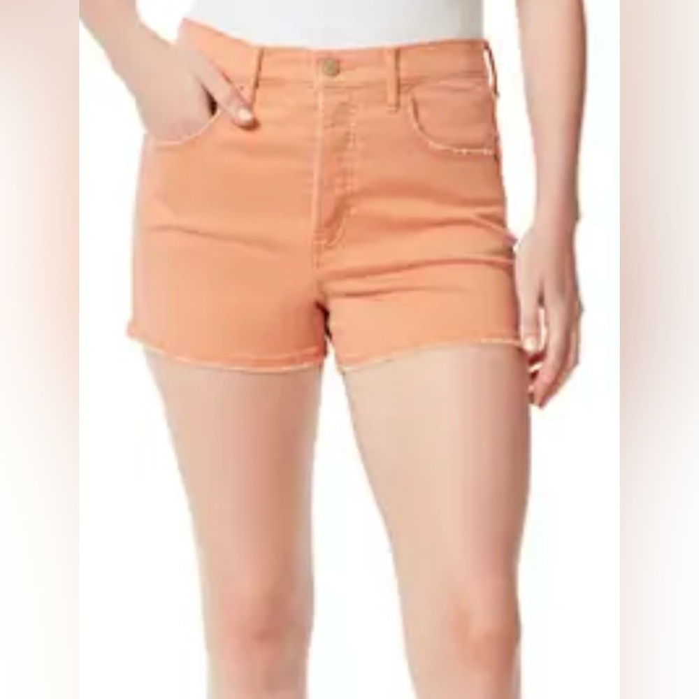 Jessica Simpson|Coral pastel denim shorts,infinite high waist short, NWT•••22W